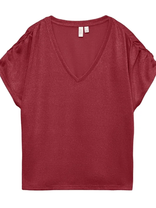 Golda Ss V Neck Top