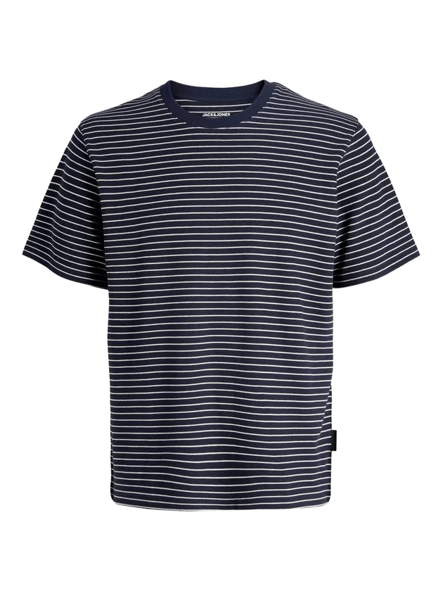 Jjedover Striped Tee Ss Crew Neck Sn