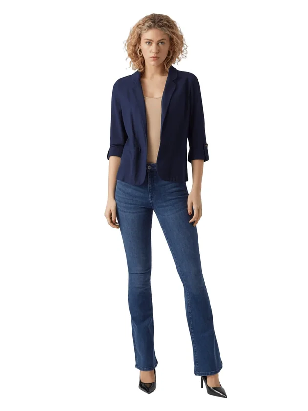 Loose Blazer Lin 3/4 Wvn Noos
