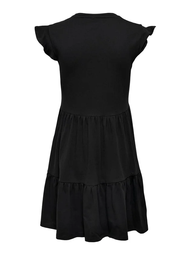 May Cap Sleeve Frill Dress