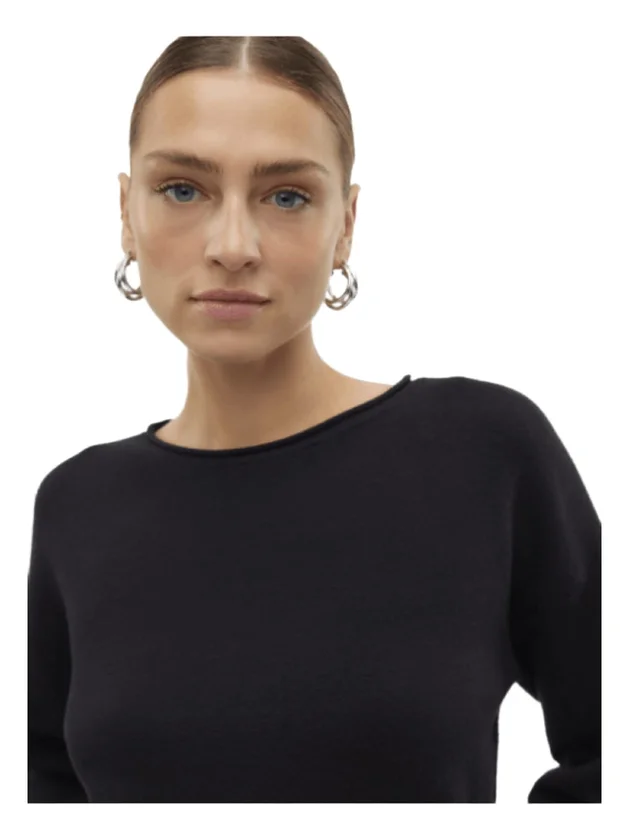 Saba Roll LS O-Neck Pullover Ga Noos