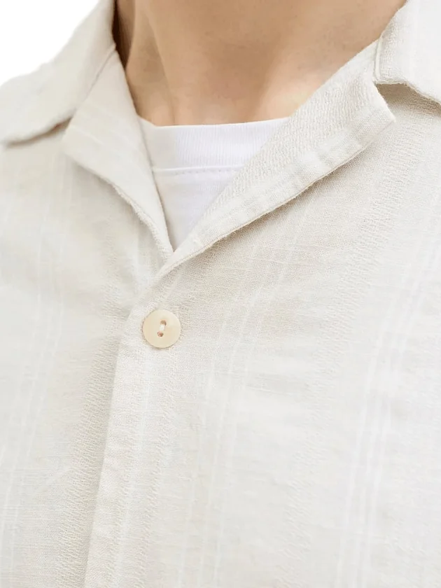 Linen Blend Dobby SS Shirt