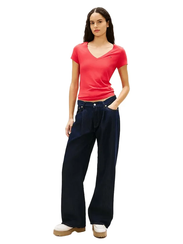 Slim V Neck Tee