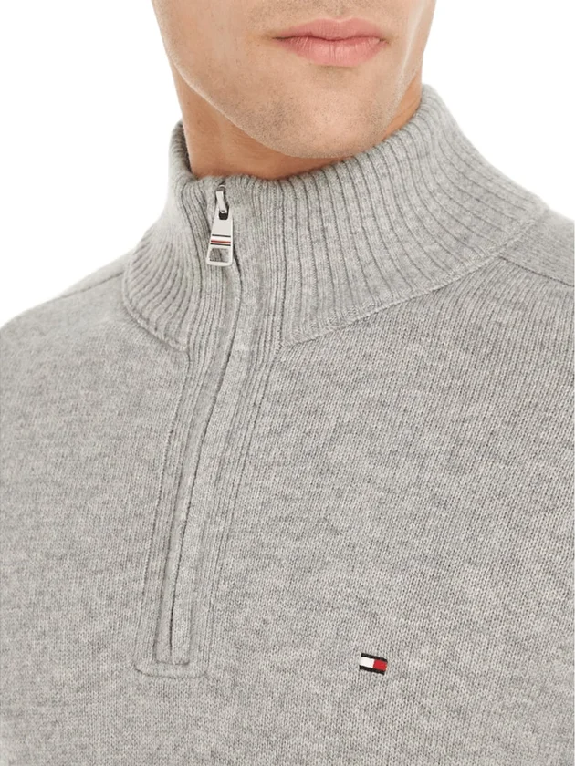 Lambswool Zip Mock