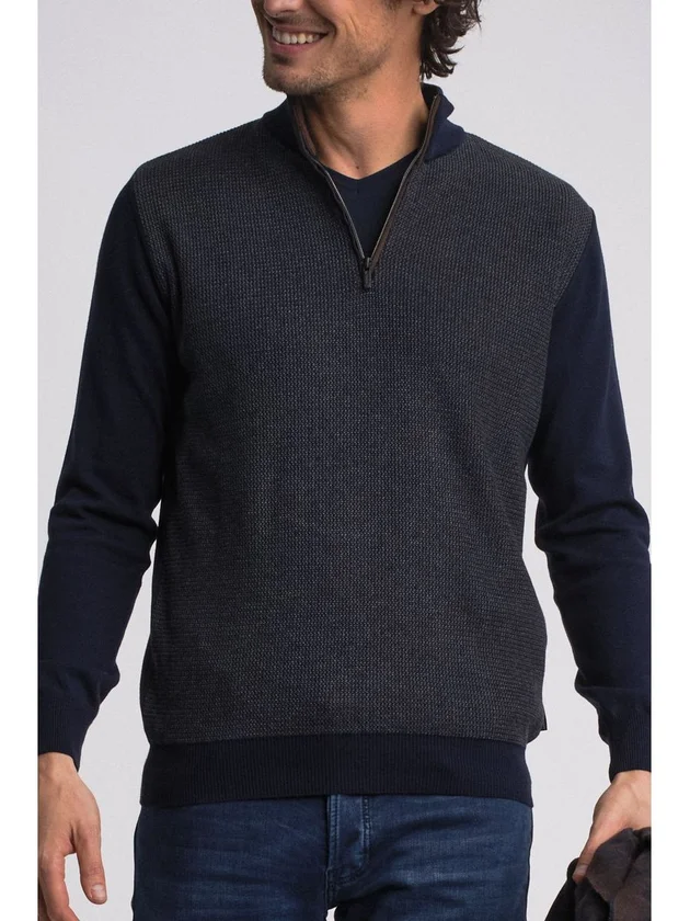 Classic Pull Col Zip