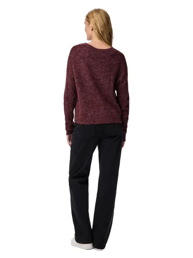 Pclayla LS V Neck Knit Noos