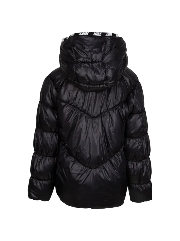 Chevron Solid Puffer Jacket