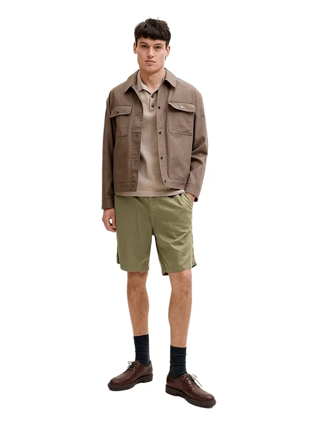 Bondi Linen Jog Short Reg Sn