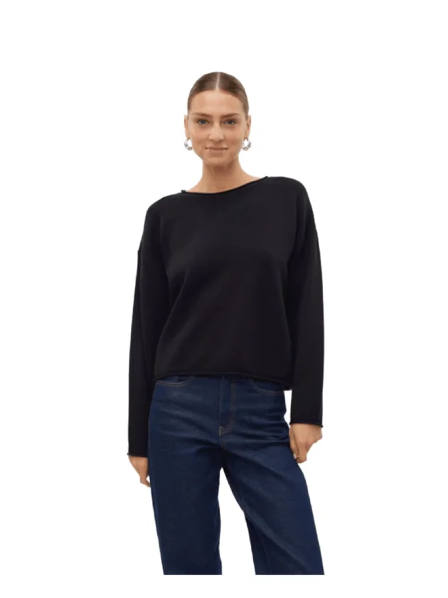 Saba Roll LS O-Neck Pullover Ga Noos