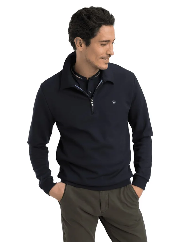 Classic Sweat Col Zip