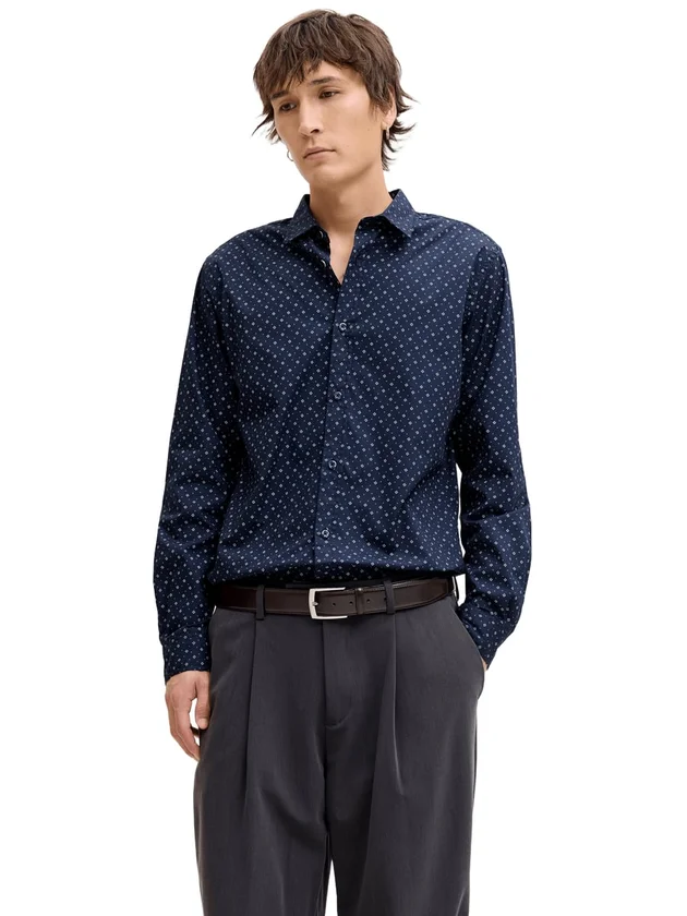 Jjmatheo Detail Print Shirt LS