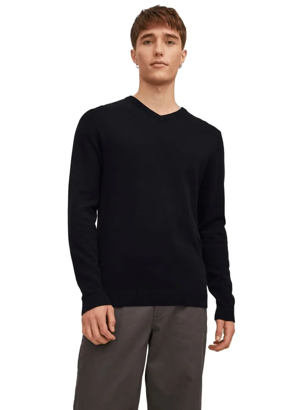 Basic Knit V Neck Noos