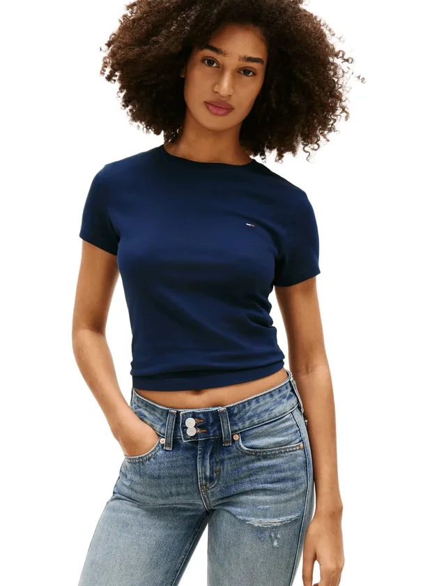 Slim C Neck Tee