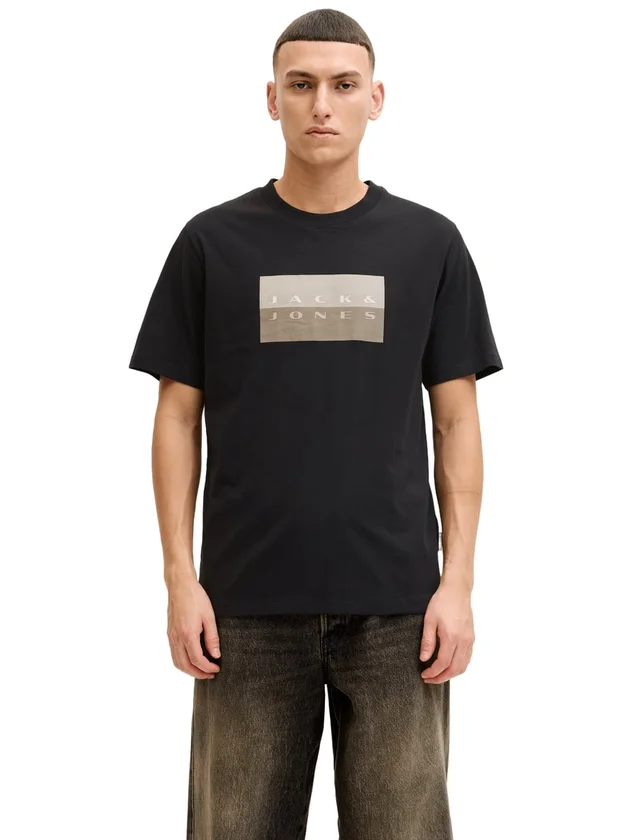 Jcofusion Dots Print Tee Ss Crew Sn