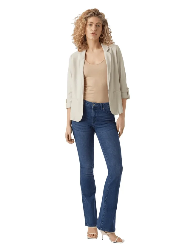 Loose Blazer Lin 3/4 Wvn Noos