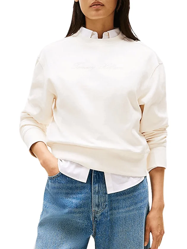 Lurex Script Reg Swtshrt