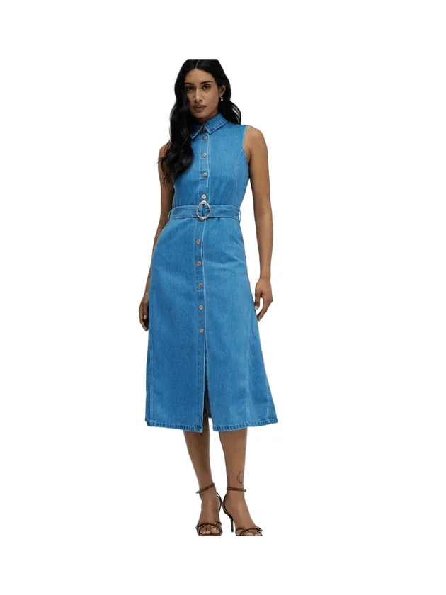 Dress Sleeveless With Belt