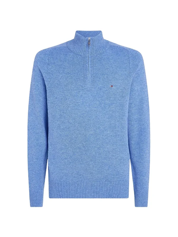 Lambswool Zip Mock
