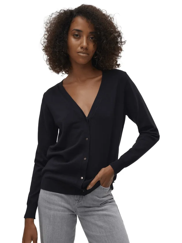 Silje LS V Neck Cardigan Ga Noos