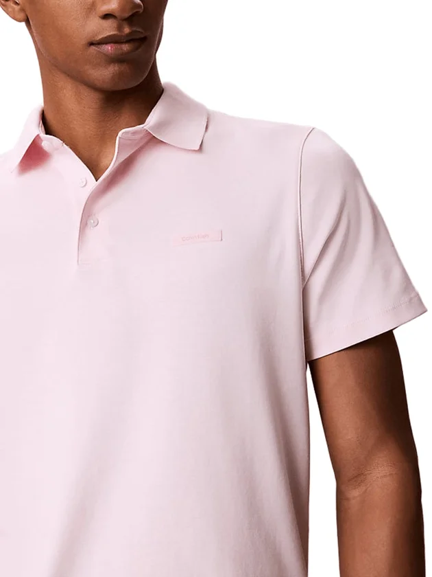 Slim Supima Logo Patch Polo