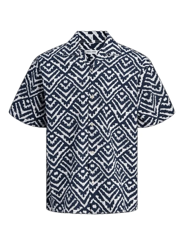 Jjmilo Seersucker Resort Shirt Ss