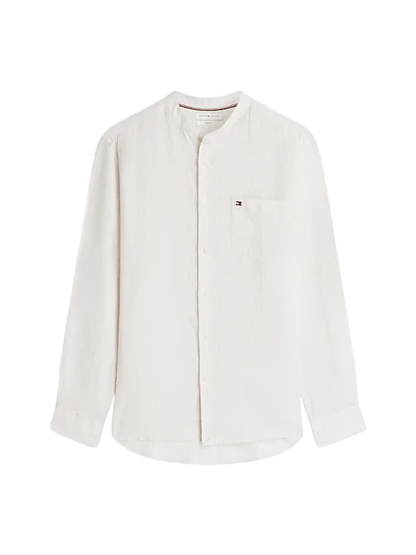 Pin Stripe Linen Mao