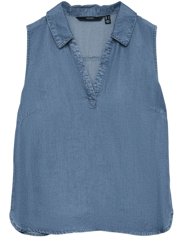 Harper Sl Collar Short Tencel Top