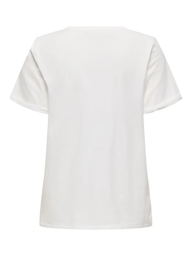 Onlline Life S S O Neck Print Top