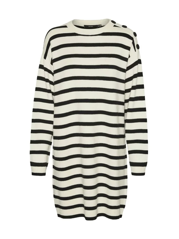 Saba Ls O Neck Button Dress