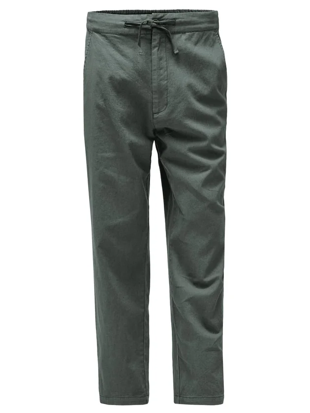 Cotton Linen Jogger Pants Set