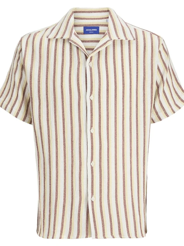 Jjecoba Stripe Resort Shirt Ss Sn