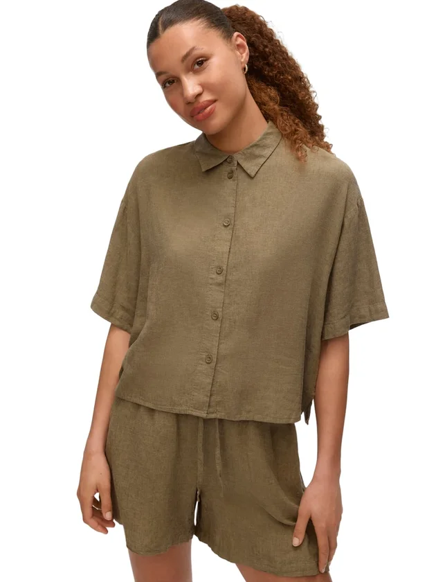 VMLINN 2/4 Short Shirt Wvn Noos