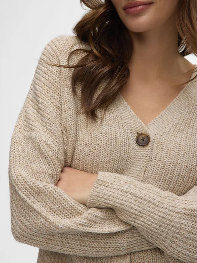 Vmlea Ls V Neck Cuff Cardigan Noos