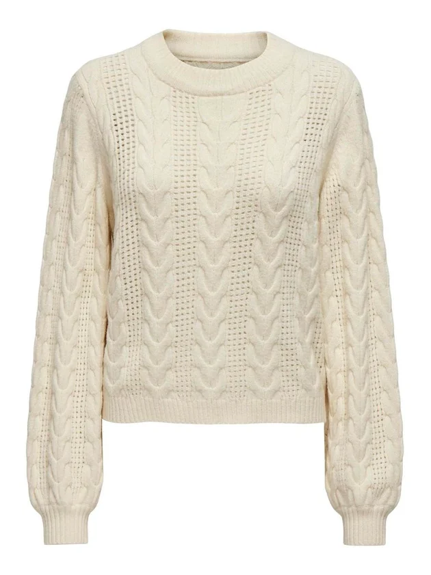 Rubina LS Cable O Neck Knit Noos