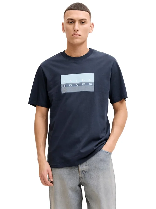 Jcofusion Dots Print Tee Ss Crew Sn