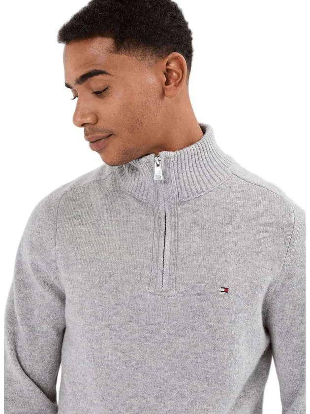 Lambswool Zip Mock