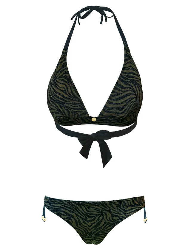Ensemble Triangle Souple Culotte Tanga