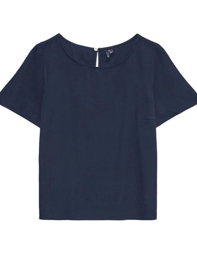 Mymilo Ss O Neck Top Wvn Ga