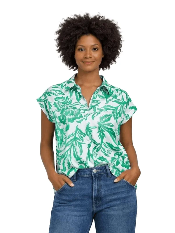 Pleated Neckline Blouse