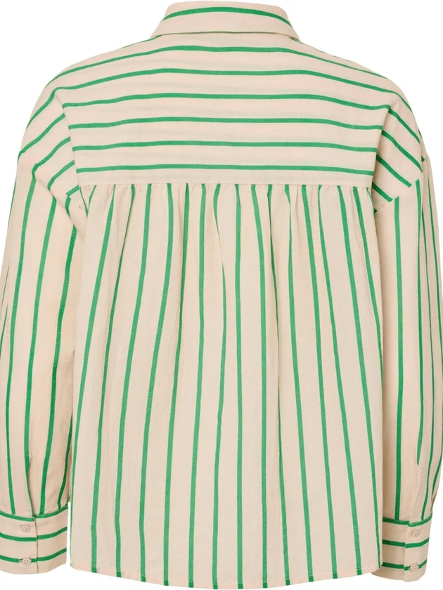 Javia Ls Stripe Shirt Wvn