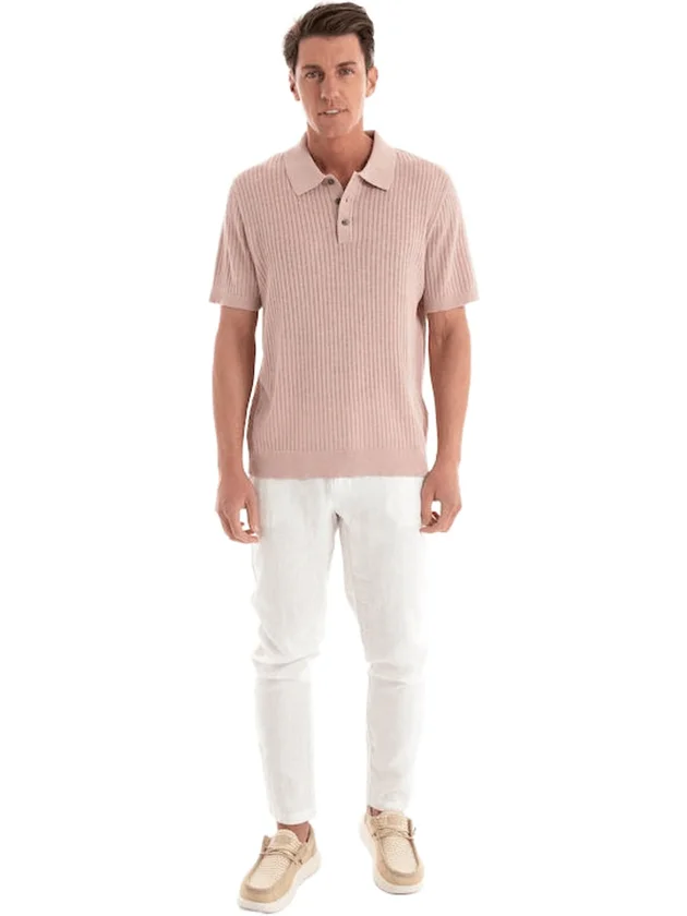 Knit Structure Polo SS
