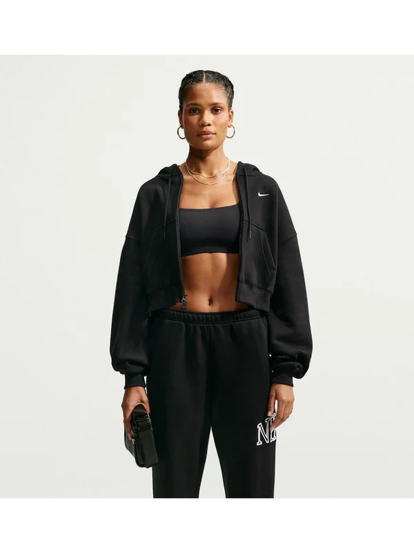 NSW Studio Fleece Midweight Oversized Cropped Full Zip