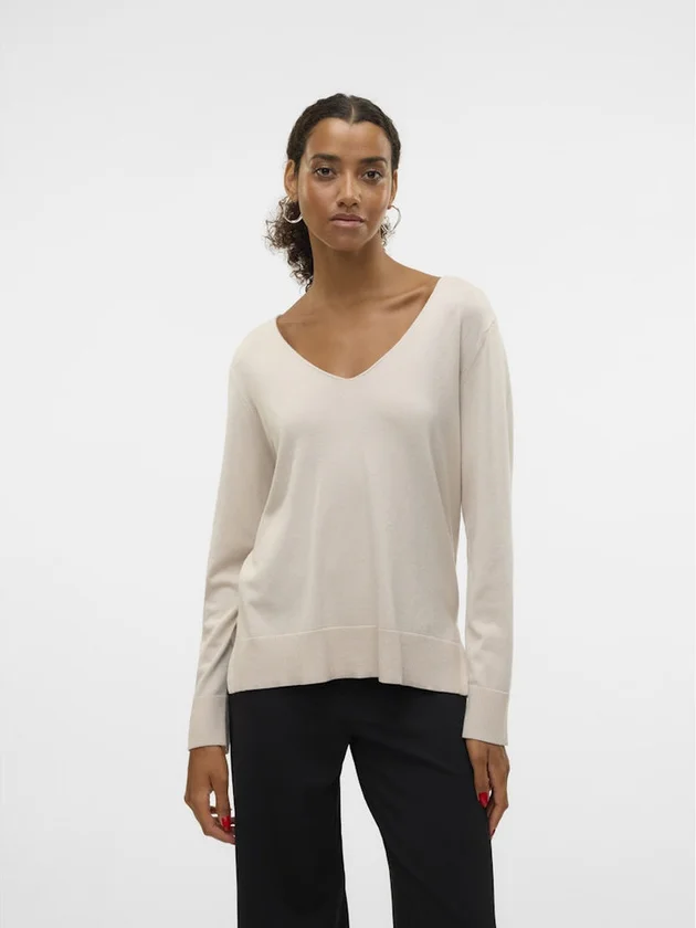 Silje LS V Neck Pullover Ga Noos
