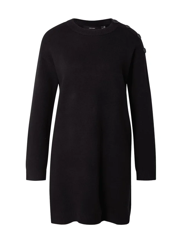 Saba Ls O Neck Button Dress