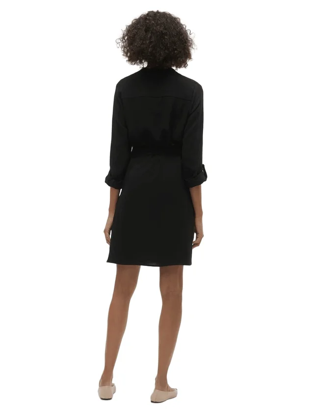Vmgavina L S V Neck Abk Dress Wvn B