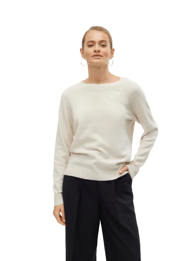 Offy LS O Neck Blouse Ga Noos