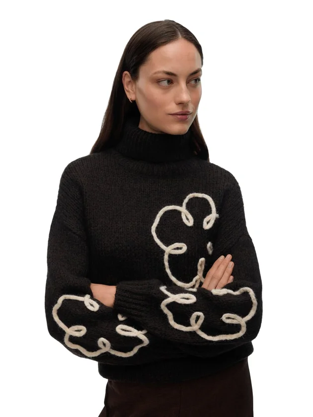 Fatima LS Rollneck Pullover