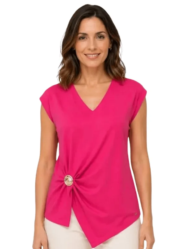 Fashion T Shirt W Metal Application