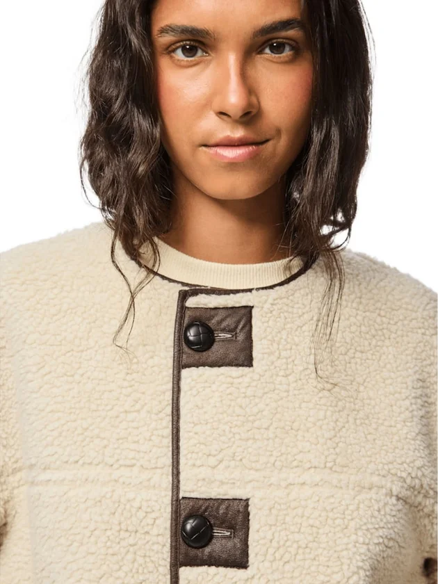 Julie Reversible Teddy Pu Jacket