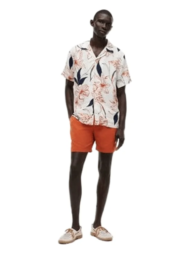Linen Resort Prt Ss